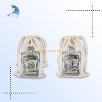 Top quality new fashion custom personalized natural cotton material muslin drawstring gift pouches bulk