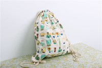 Best quality professional discount promotional customized cotton drawstring bag bulk