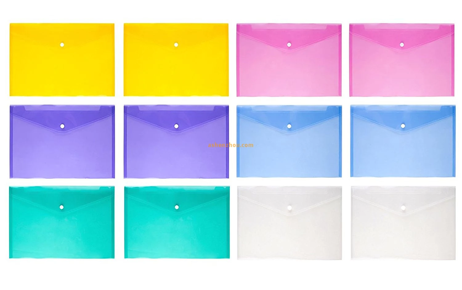 Factory sale beautiful design custom stationery products pp plastic clear folder promotion gift plastic expanding files bags with logo