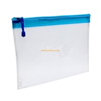 Top sale low price custom printing pp envelope type A4 transparent plastic file bag with elastic closure for promotion
