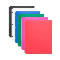 Good quality most popular custom design waterproof transparent plastic sheet L shape A4 pp 3-hole L file folder