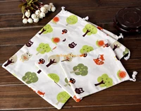Newest fashion good price custom reusable organic grocery bags linen shopping bags with drawstring wholesale in different sizes