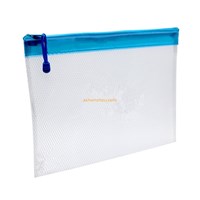 High quality wholesale custom colorful plastic office supply waterproof design stationery zipper lock file document bag