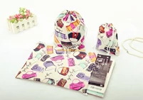 Newest fashion good price custom reusable organic grocery bags linen shopping bags with drawstring wholesale in different sizes