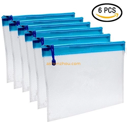 High quality wholesale custom colorful plastic office supply waterproof design stationery zipper lock file document bag