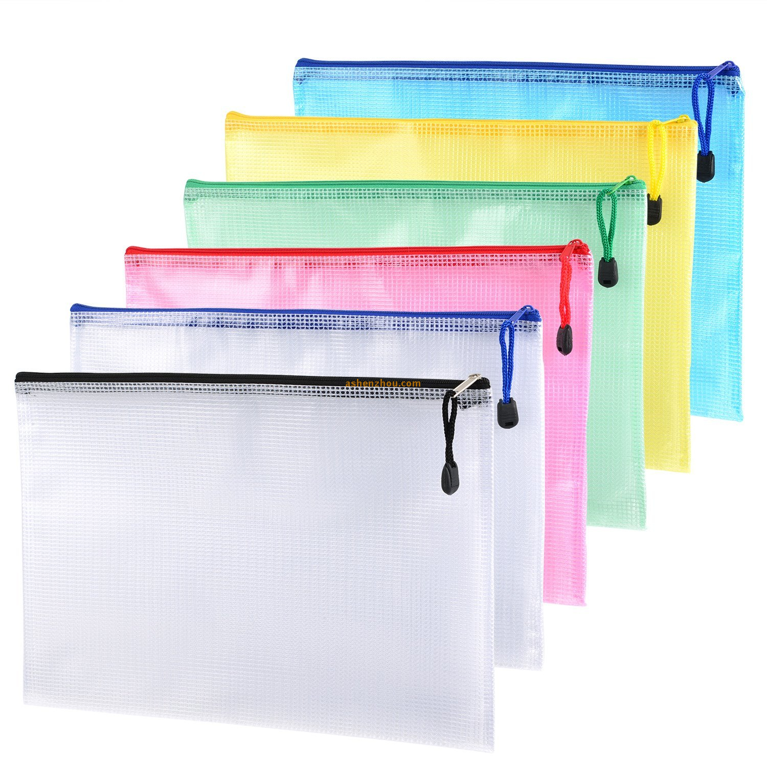 Large quantity promotional different colour A4 size soft plastic clear document custom personalized plastic bags file folder with zipper