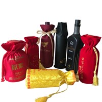 OEM Custom colorful jewelry pouch suede jewelry bag with gold cord velvet small jewelry bags with satin drawstring bags