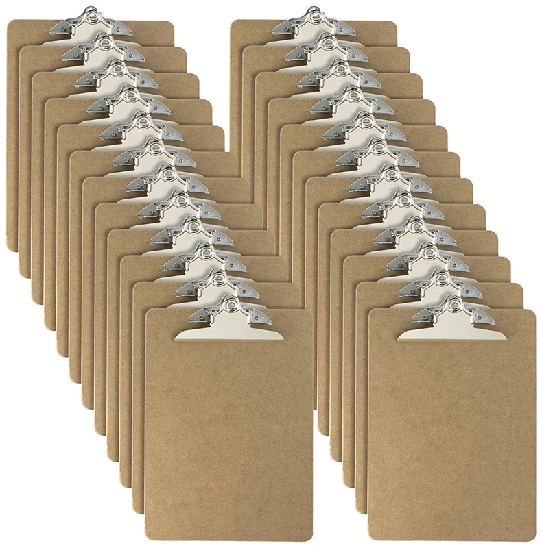 New arrival low price custom transparent durable wooden clipboard , A4 storage hardboard