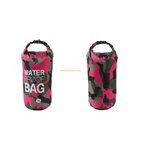 500D Tarpaulin TPU outdoor PVC waterproof camo dry bag with shoulder straps for outdoor camping, diving, surfing or swimming