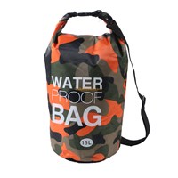 500D Tarpaulin TPU outdoor PVC waterproof camo dry bag with shoulder straps for outdoor camping, diving, surfing or swimming