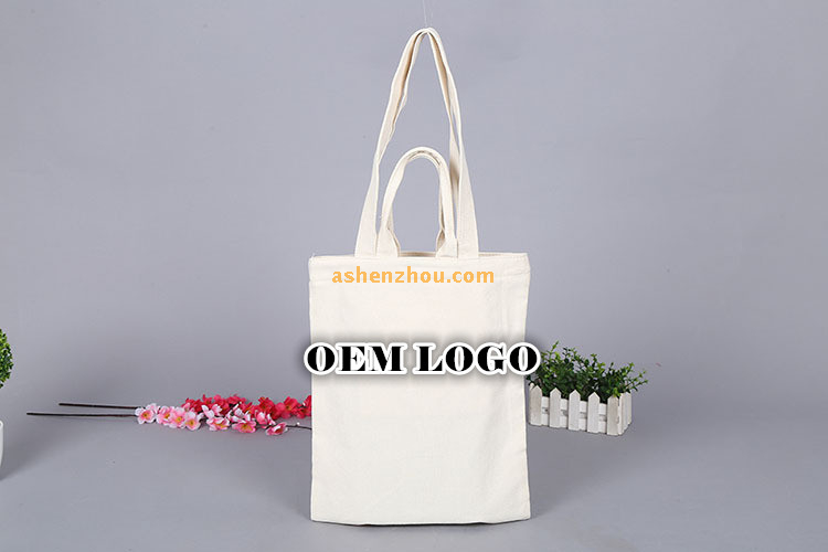 Hot sale eco-friendly recycled cheap custom printed different colors pattern printing on shopping cotton canvas material cloth bags with long tote wholesale