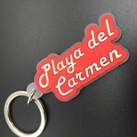 Customized Soft PVC key ring logo letter key chains with cheap price for sale