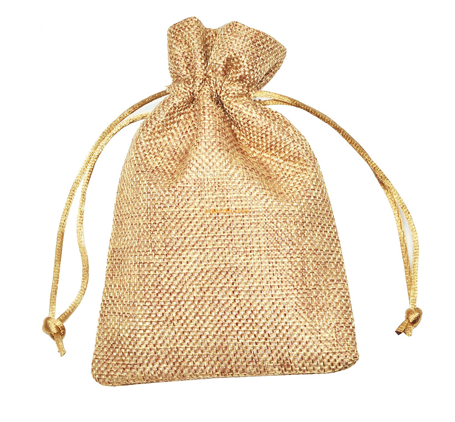 China factory wholesale price promotiona cheap jute bags burlap tote drawstring bags with handles for promotional
