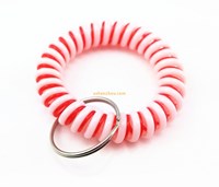 SHENZHOU keychain maker Promotional High Quality PVC amazing wrist coil key chains in bulk