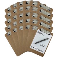 Popular high quality promotional custom 6 x 9 inch small size wooden clipboard on sale