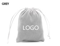Wholesale Custom Eco-friendly convenient colorful small jewelry storage velvet pouches with drawstring pouches for jewelry