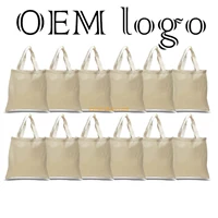 China factory wholesale price custom eco-friendly natural soft cotton carrier bag shopping tote fabric bags