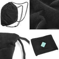 Wholesale high level durable black velvet handbag with drawstring for convenient sports equipment and other things to carry by pouches