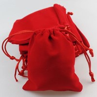 Wholesale best quality stylish custom printed logo small gift velvet handbags with silk drawstring pouches