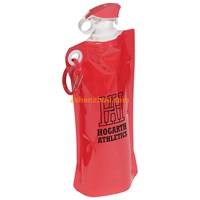 Collapsible plastic sports bottle for gym, water bottle foldable, BPA Free foldable water bottle