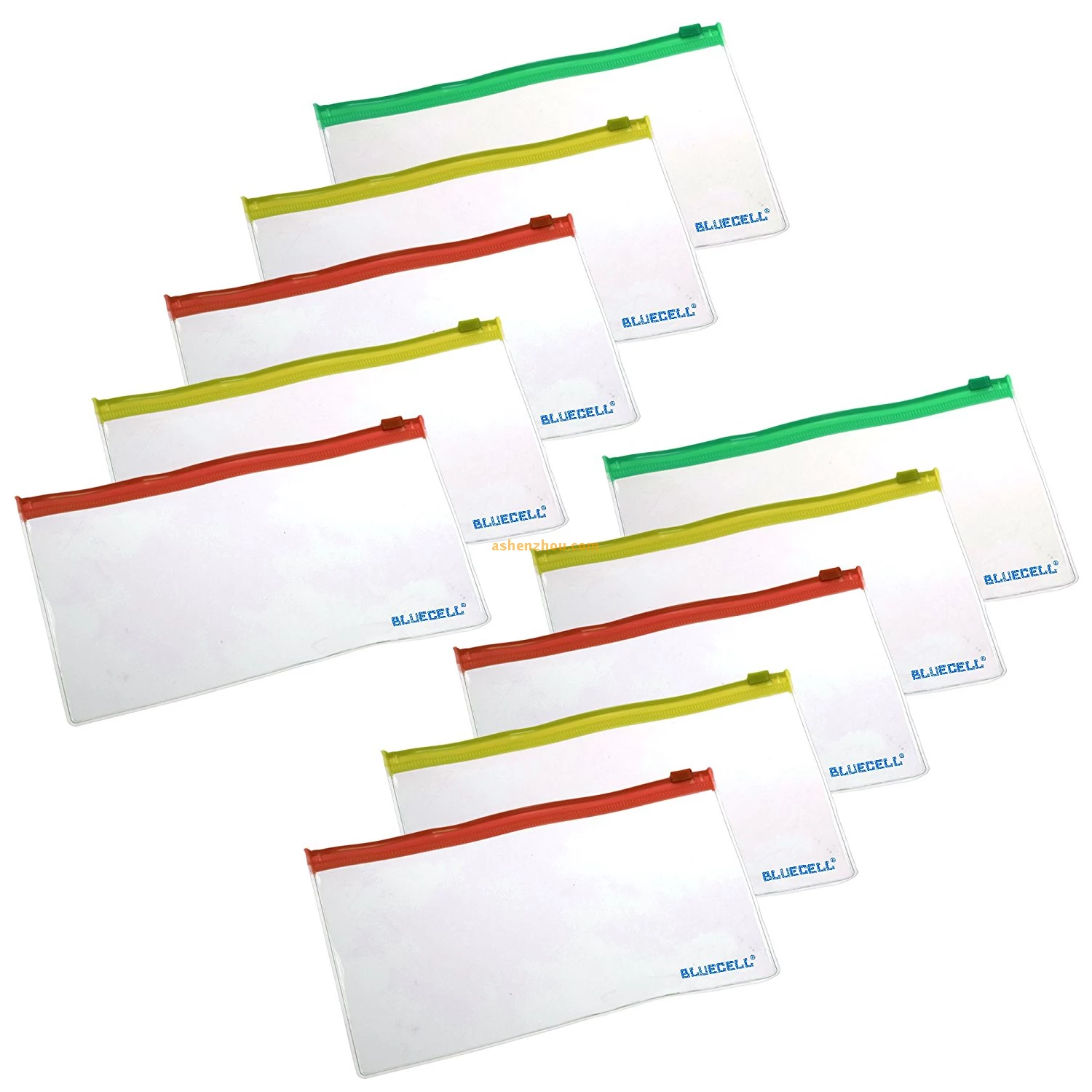 Best quality professional custom A4 size cartoon printing school stationery clear pp plastic zip folders in printing
