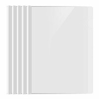 Good quality custom office school stationery A4 clear file folder spine bar slide binder transparent plastic report covers
