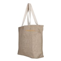 China factory high quality custom reusable personalised Natural Jute Burlap Shopping Tote Bags with handles wholesale