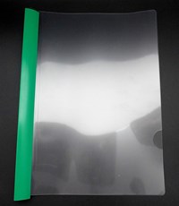 Promotional wholesale custom office product folder shape siling bar report cover plastic slide binder