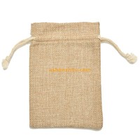 Hot sale eco-friendly high quality custom printing eco friendly natural burlap material bags with drawstring for storing wholesale
