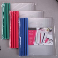 Multifunctional low price custom printed office use different color transparent folder A4 PVC plastic report cover slide binder