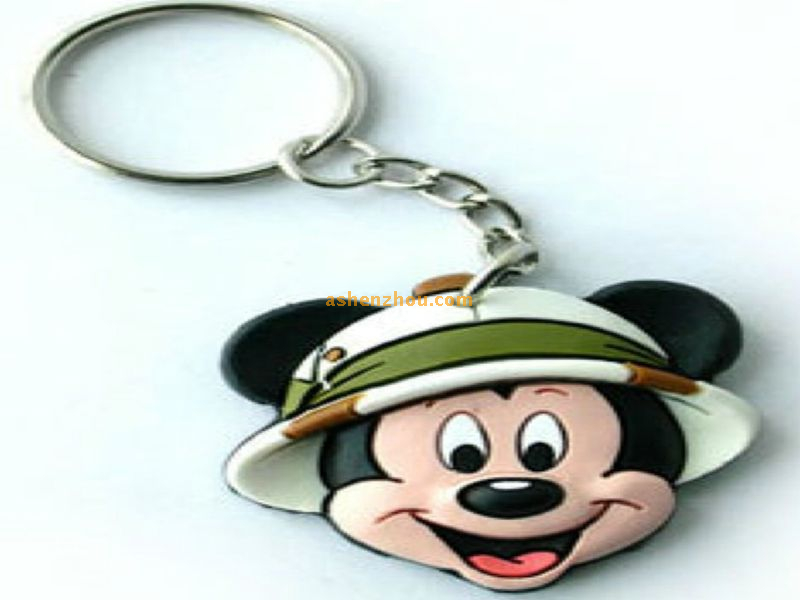 Wholesale High quality custom unique personalized 3D PVC cute rubber keychains with logo printed