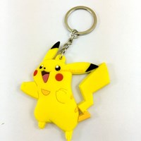 Wholesale custom personalised cheap PVC keychains online with large key rings