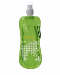 Plastic water bottle with spout lid, water bottle tea infuser 17oz 500ml, leak proof push pull top lid, eco friendly BPA-Free plastic for gym, yoga, running, outdoors