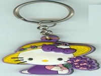 Promotional wholesale custom funny pvc material keychains with personalized key rings bulk online store