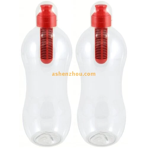 550ml BPA Free Plastic PET hydration filter drinking water bottle, safe health water bottle, filter water bottle