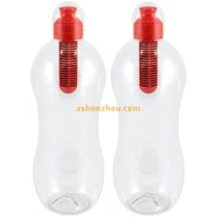 550ml BPA Free Plastic PET hydration filter drinking water bottle, safe health water bottle, filter water bottle