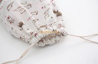 Cheap wholesale Durable Canvas Plain cotton drawstring muslin shopping bags