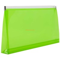 Wholesale cheap price custom various sizes pp plastic clear envelope foldable file storage bags with zipper closure