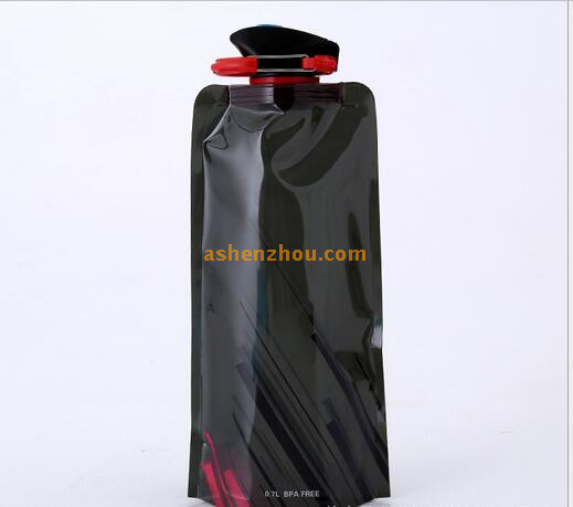 Outdoor BPA Free portable plastic collapsible silicone foldable sport water bottle