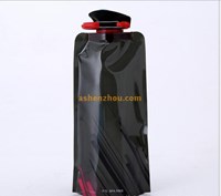 Outdoor BPA Free portable plastic collapsible silicone foldable sport water bottle