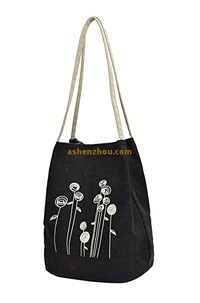 Best-seller eco-friendly custom best colored calico canvas tote drawstring bags for shopping with zipper