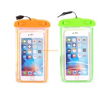 Universal 6" waterproof case cover underwater dry pouch for cell phone for iphone 7, waterproof swimming pouch
