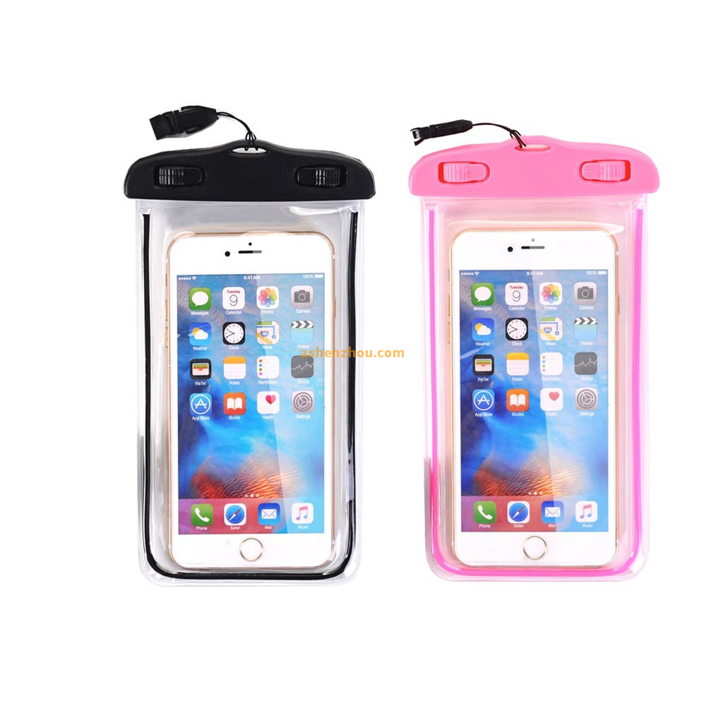 Universal 6" waterproof case cover underwater dry pouch for cell phone for iphone 7, waterproof swimming pouch