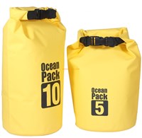 Outdoor drifting and rafting PVC waterproof dry bag with shoulder strap and handle, lightweight dry sack