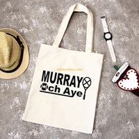 Promotional recycled custom printed logo durable natural cotton canvas fabric bags with tote