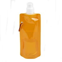 Food grade aseptic fruit infuser plastic folding bicycle water bottle portable foldable sport bottle