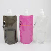 Food grade aseptic fruit infuser plastic folding bicycle water bottle portable foldable sport bottle