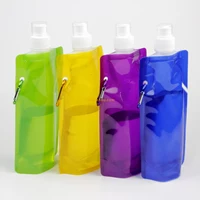Food grade aseptic fruit infuser plastic folding bicycle water bottle portable foldable sport bottle