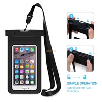Custom mobile phone case waterproof pouch bag, cell phone dry bag waterproof phone bag for devices up to 6.0"
