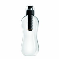 Reusable BPA Free plastic carbon filter water bottle for drinking outdoor sport hiking